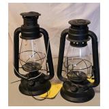 PAIR OF LAMP LIGHT LANTERNS