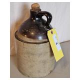 GALLON BROWN/WHITE CROCK