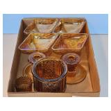 FOSTORIA CANDLE STICKHOLDERS, DISHES