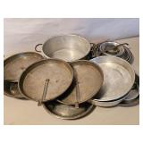 TIN CAKE/PIE PANS AND OTHER KITCHEN WARE