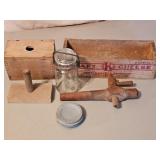 BUTTER MOLD, CHEESE BOX, JAR