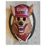 COORS LIGHT ADVERTISING SIGN PLASTIC