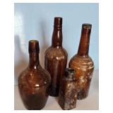 EARLY AMBER BOTTLES