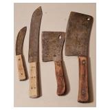 NO.84 MEAT CLEAVER MADE IN GERMANY US ZONE &