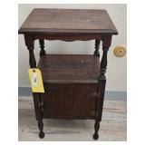 SMOKING STAND W/COPPER LINED CABINET