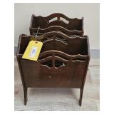 PAIR OF MAHOG. STYLE MAGAZINE STANDS