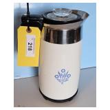 CORN FLOWER STOVE TOP COFFEE POT W/INSIDES