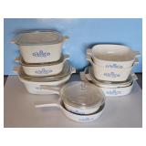 CORN FLOWER CORNING WARE COVERED DISHES