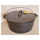 CAST IRON DUTCH OVEN W/LID 5" BY 12"