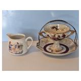 GERMAN CHILDREN CREAMER & TEA CUP SET