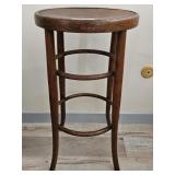 EARLY WOODEN COUNTER STOOL