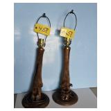 PAIR OF DEER LEG LAMPS