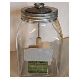 ELGIN BUTTER CHURN W/GLASS JAR (NO HANDLE)