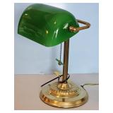 GREEN SHADE ELECT. BANKERS DESK LAMP