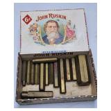 SEVERAL PCS. OF BRASS in Cigar Box