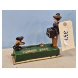 MODERN CAST IRON MECHANICAL BANK