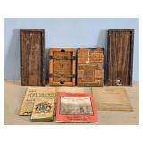 PRINTING PLATE, & OLD NEWSPAPER