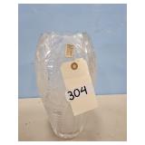 LEADED GLASS VASE 12 IN TALL