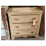 3 DRAWER PAINTED WASH DRAWER