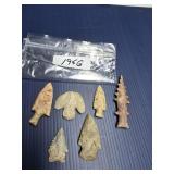 APPROX. 3.5 & 2.5 INCHES IN VARIOUS ARROWHEADS