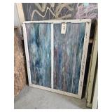 SLAG GLASS WINDOW  43 BY 37 IN