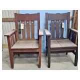 2-ARTS & CRAFTS STICKLY BROS. STYLE CHAIRS
