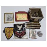 1946 OHIO HUNTING LICENSE, DEPUTY SHERIFF BADGE