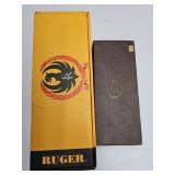 EARLY COLT PISTOL BOX (BOX ONLY) & NEWER RUGER BOX