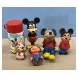 MICKEY MOUSE TOYS & THERMOS