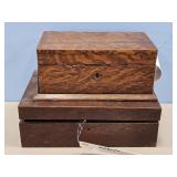 DESK BOX & COPPER LINED CIGAR BOX