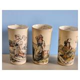 METTLACH EARLY GERMAN TUMBLERS