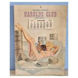 HAROLDS CLUB CALANDER 1963 RENO NEVADA