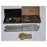 2-SETS OF COIN-APOTHECARY SCALES W/WOOD BOX