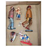 PARTS OF EARLY TIN TOYS