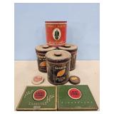 EARLY TABACCO TINS