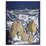APPROX. 3 & 2 INCHES LONG VARIETY OF ARROWHEADS