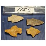 APPROX. 2 INCHES LONG VARIETY OF ARROWHEADS