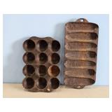 WAGNER WARE& ROUND CAST IRON MUFFIN PAN