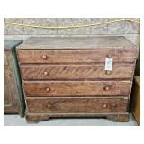 4 DRAWER DRESSER MISSING THE MARBLE TOP-EARLY