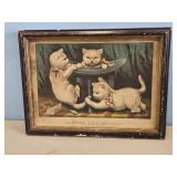 PRINT OF KITTENS OF A FROLIC