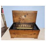 6 BRASS BELL MUSIC BOX-WORKS