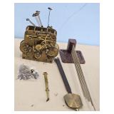 CLOCK WORKS W/KEY & CHIMES