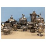 SILVER PLATED QUADRUPLE DISHES