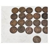 INDIAN HEAD PENNIES-SEE PIC. FOR DATES