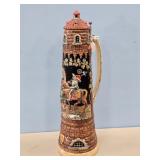 GERMAN STEIN APPROX. 24 INCHES TALL MARKINGS ON