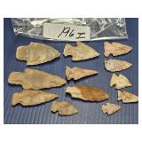 APPROX. 3, 1, 1.5 INCHES LONG VARIETY OF ARROWHEAD