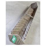 METAL GALV. CHICKEN FEEDER 61 INCHES LONG