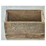 WOODEN REMINGTON SHOT SHELL BOX