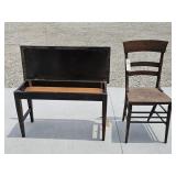 PIANO BENCH & CHAIR