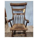 EARLY ARROW BACK ROCKER WITH SOME DAMAGE